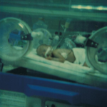 Picture of James in the incubator